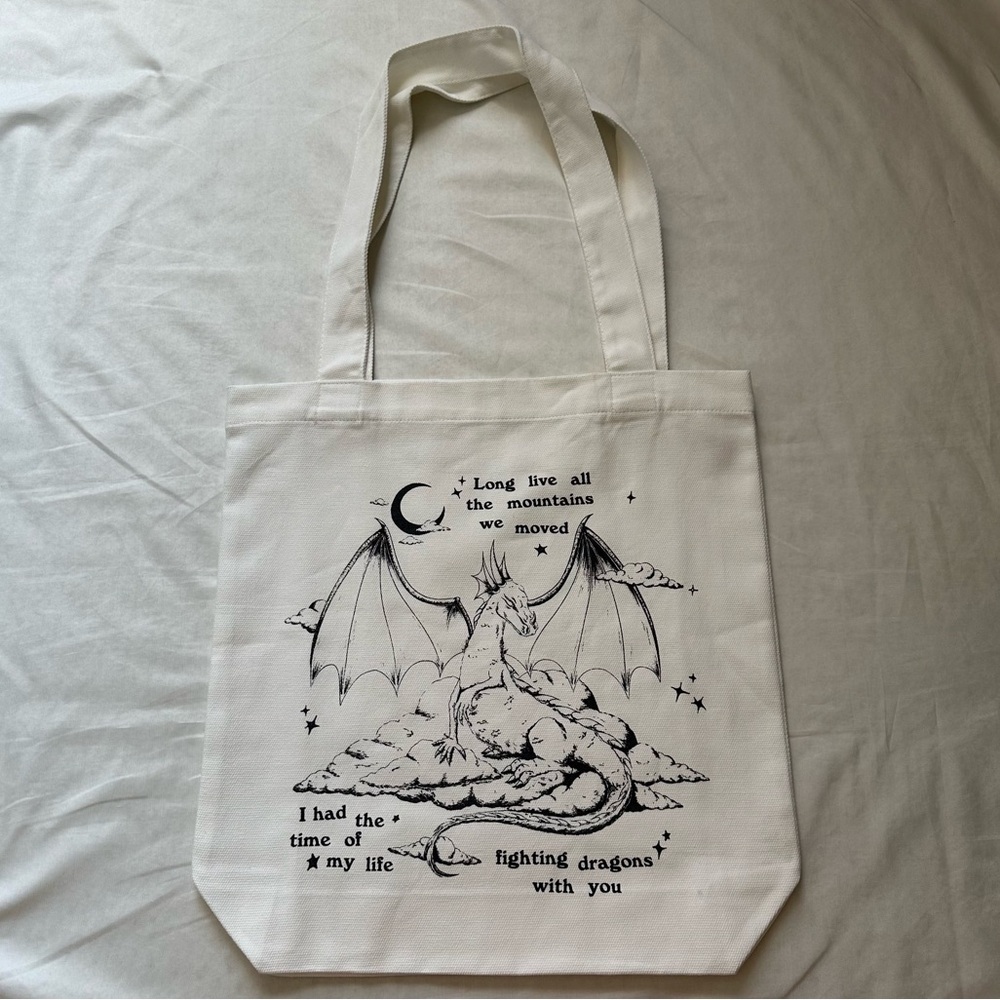 Taylor Swift How The Kingdom Lights Shined Cream Tote Bag